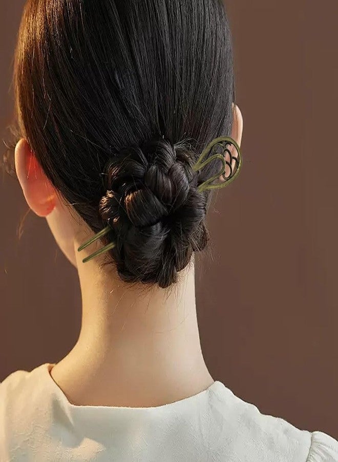Arvintas 4 PACK Metal U Shaped Hairpin, French Hair Pins, Vintage Hair Sticks Hair Fork Pins Hair Accessories for Women and Girls Hairstyles - Image 5
